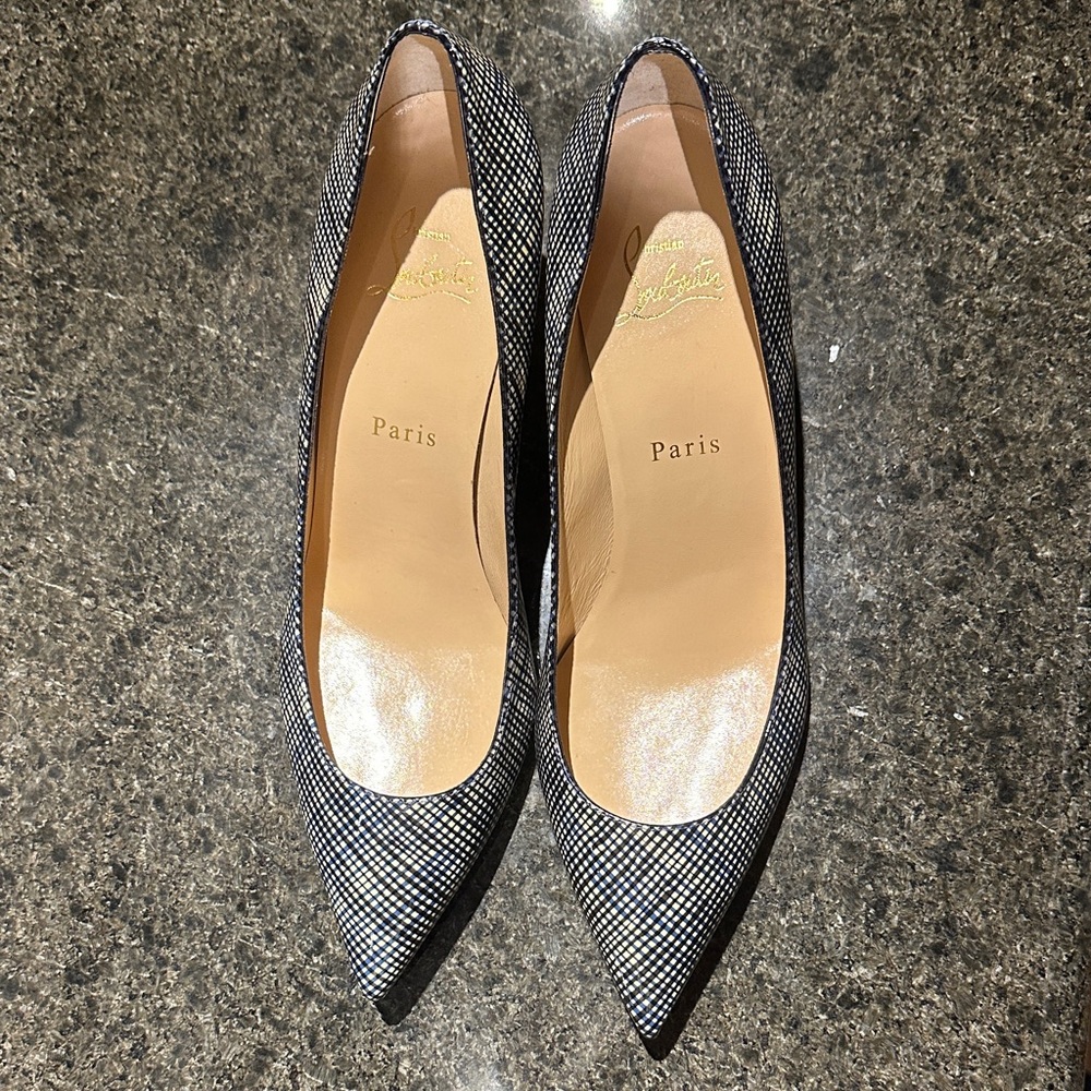 Christian Louboutin Elegant Black and White Heels